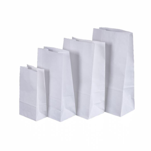 White SOS Paper Bags